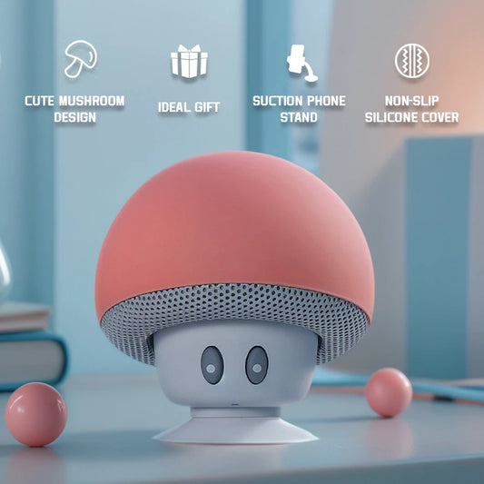 Mini Cartoon Mushroom Speaker
