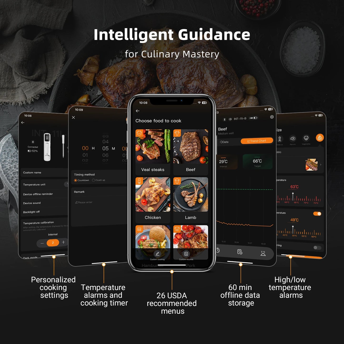 Mini Wireless Meat Thermometer