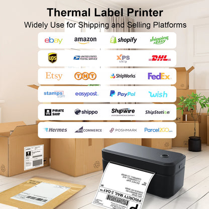Wireless Thermal Label Printer