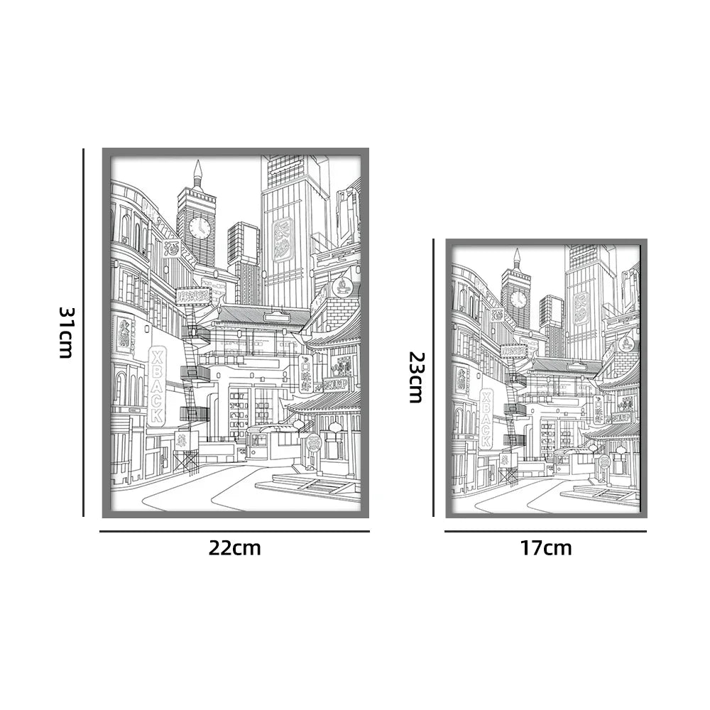 Layered LED Art Night Light