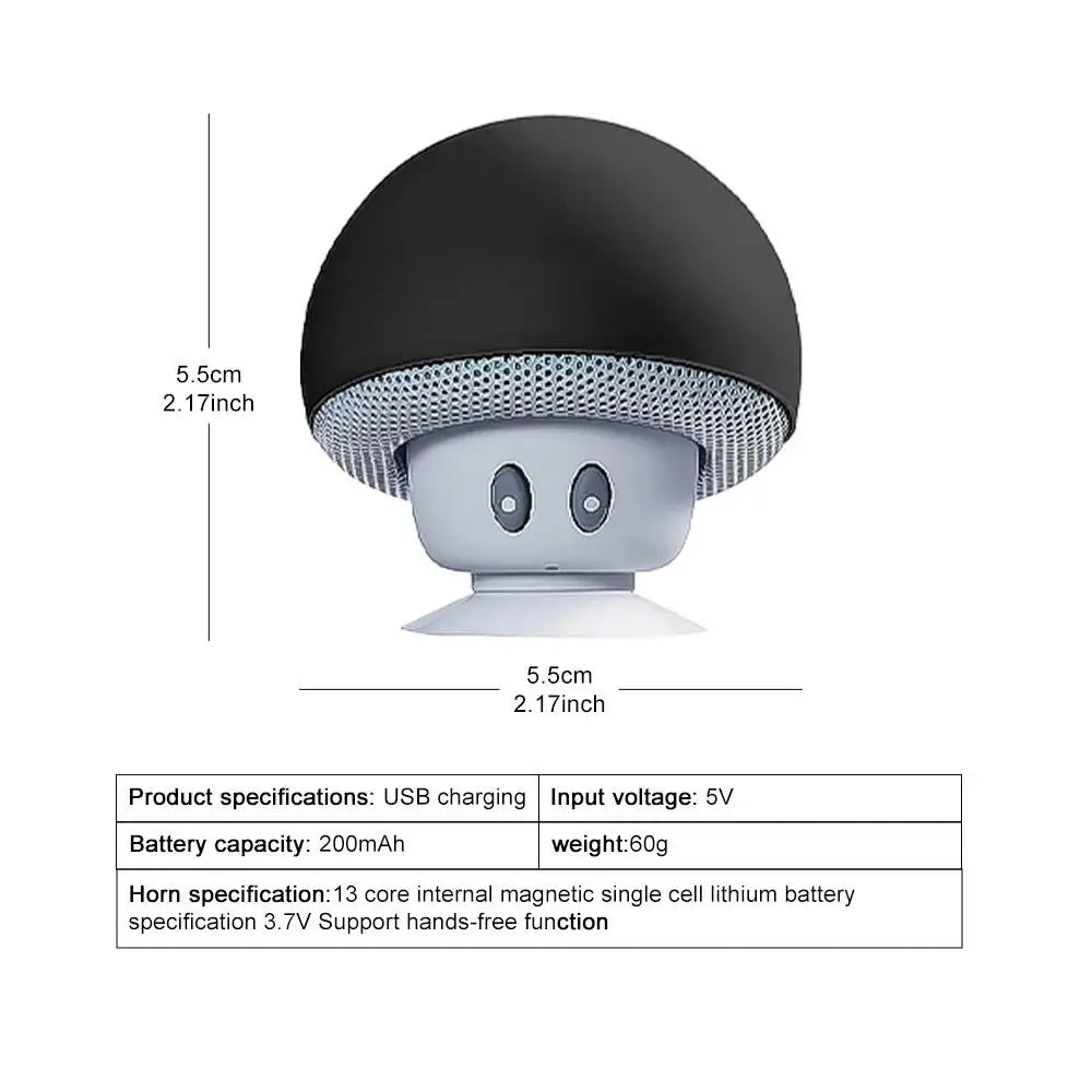 Mini Cartoon Mushroom Speaker