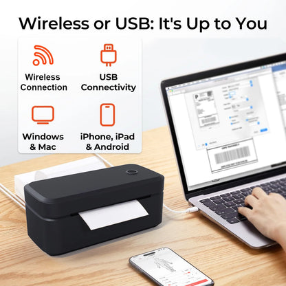 Wireless Thermal Label Printer