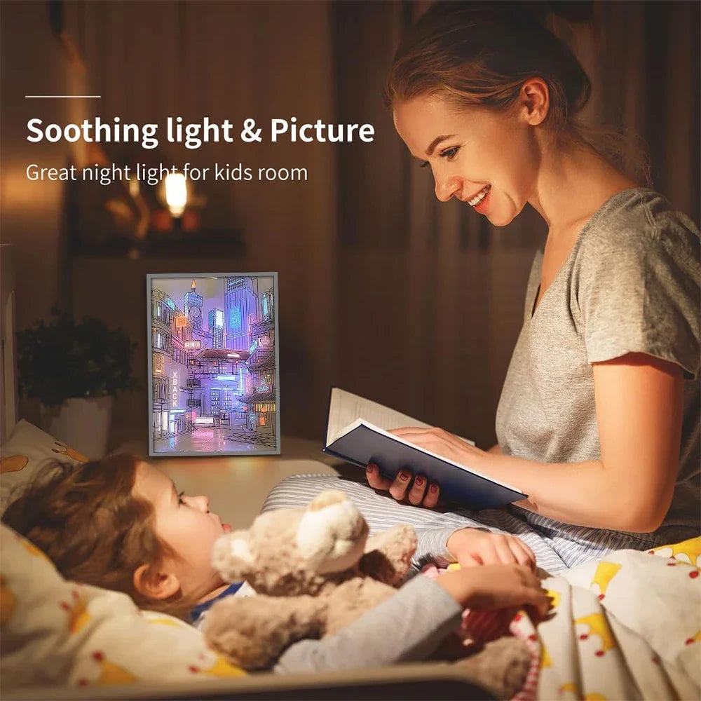 Layered LED Art Night Light