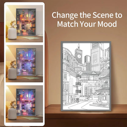 Layered LED Art Night Light