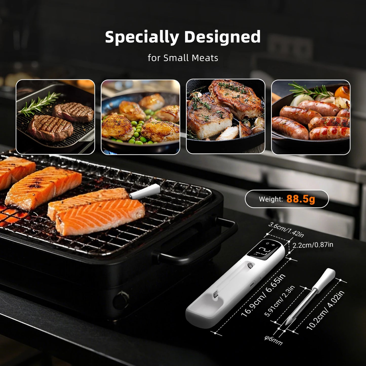 Mini Wireless Meat Thermometer