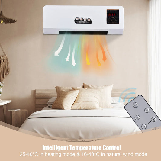 Wall-Mounted Heater & Fan Combo
